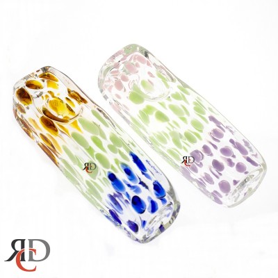 GLASS PIPE MULTI COLOR ART SQUARE GP5587 1CT GLASS PIPE MULTI COLOR ART SQUARE GP5587 1CT